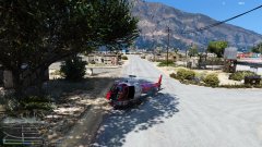 LSFD Helicopter Landed on the Street