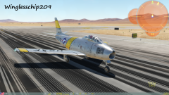 My F86 ready for take off