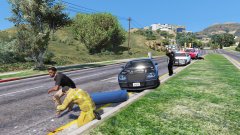 I'm trying to save him, stop shooting me! (I)