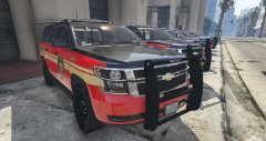 New delivery of Tahoes for the fire department