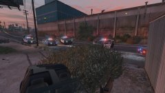 LA police chase ends in a crash