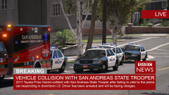 San Andreas State Trooper Collision