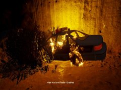 Police Vehicle MVA off Highway