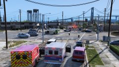 Massive gang incident. Funny how EMS responds in full force but my backup doesn't