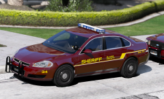 Sheriff vehicles on guard in... Los Santos...