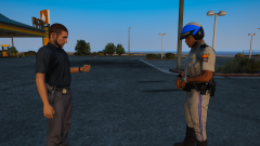 Investigator on scene of accident