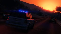 Majestic sunset while on patrol