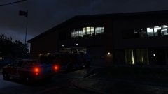 Chief delivers water to the department before the hurricane hits.