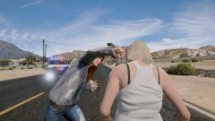 Francine can throw a punch