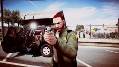 The guy in the back could've run, but he's smart. (III)