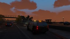 evening traffic stop