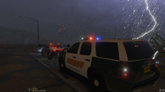 Storm over the bridge