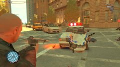 LCPD Stanier is getting Hit by the Noose Annihilator