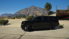 Murdered Out Unmarked Tahoe