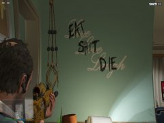 "EAT SHIT DIE"
