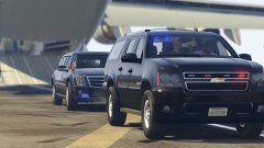 Cadillac Presidential Lmio "The Beast" and Secret Service Suburban