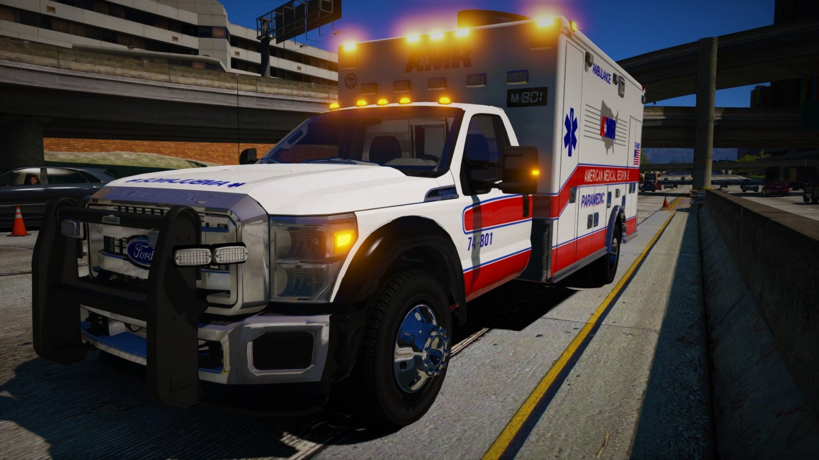 AMR Ambulance at Scene of MVA - GTA V Galleries - LCPDFR.com
