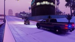 Pull it over and keep the forks on the ground. (I)