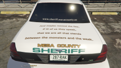 Rear View for Mesa County Sheriff's Office Deputy Geer Memorial