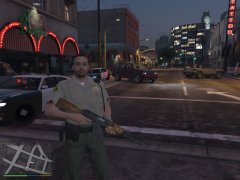Hispanic(Deputy Ramirez) LSSD Sheriff with AK 47