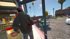 Gunman takes a few slugs