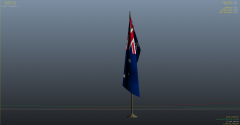 One of about 74 Australian flag replaces