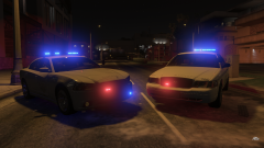 Ohio State Highway Patrol units blocking off a road