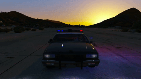 CHP 1980s lightbar setup