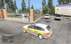 Returning back to station from the morning patrol