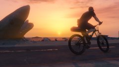 Beach Bike Path Sunset