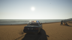 code 3 through the beach