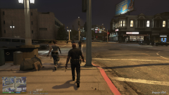 Female plain clothes officer.