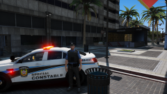 Special Constables in Vespucci posing for a Picture
