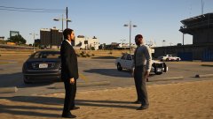 Meeting with an FBI agent.