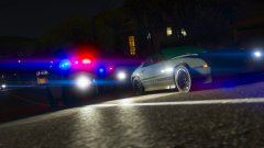 LAPD CVPI Performing PIT Maneuver On Vehicle Pursuit Suspect.