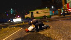 LAPD apprehends driver of a stolen money truck.