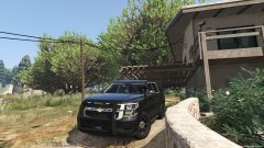 Park Ranger station with Tahoe parked up