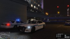 Officers having a chat after a call