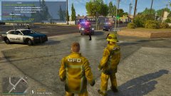 GPD responding to a disturbance at GFD Station 3!