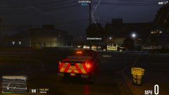 GFD Chief leaving the scene but during a Stormy Night