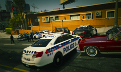 4-Way Collision Involving a Police Car