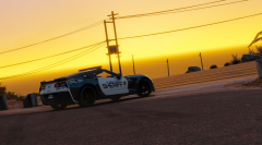 Corvette On The Western Highway