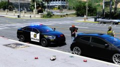 Filming in town