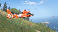 USCG rescues a stranded hiker on the coast