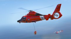 USCG rescues a stranded hiker on the coast.