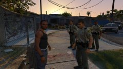 "Oh shit! The pigs!"