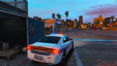 Peel Regional Police 2014 Charger lightbar rear