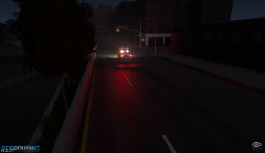 Responding | Warning lights night.