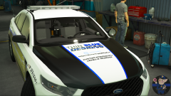 Thin Blue Designs Show Car (Hood)