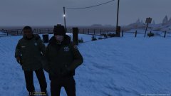 snowy out in the bay...